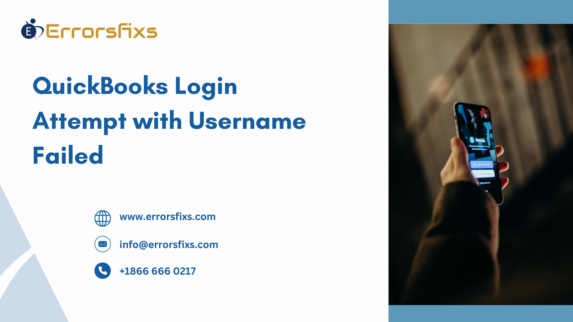 QuickBooks Login Attempt with Username Failed