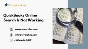 QuickBooks Online Search Is Not Working